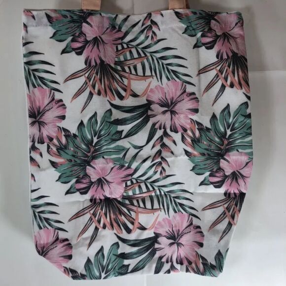 C.R. Gibson Tropical Canvas Tote Bag - Picture 3 of 5